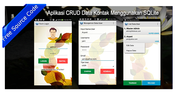 Aplikasi CRUD Data Kontak Menggunakan SQLite